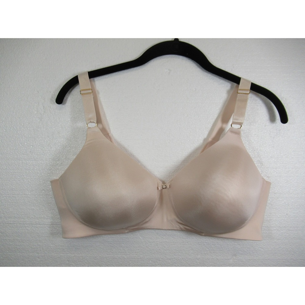 Vanity Fair Beauty Back Full Coverage Smoothing Bra 38D Pink Wireless 72345